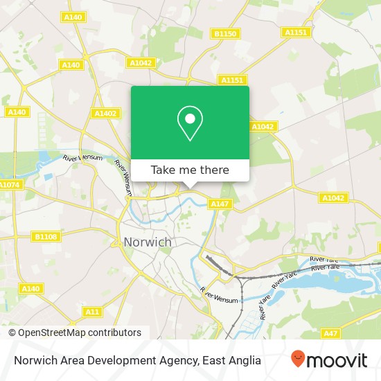 Norwich Area Development Agency map