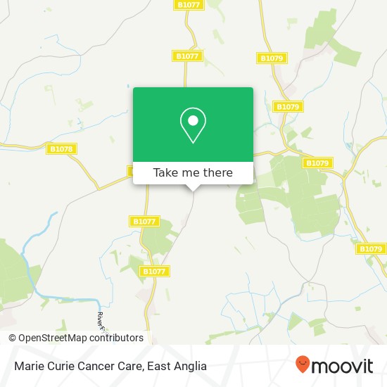 Marie Curie Cancer Care map