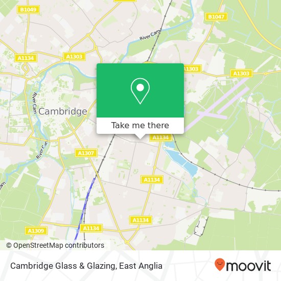 Cambridge Glass & Glazing map