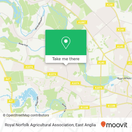 Royal Norfolk Agricultural Association map