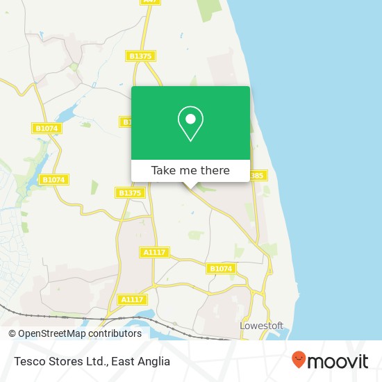 Tesco Stores Ltd. map