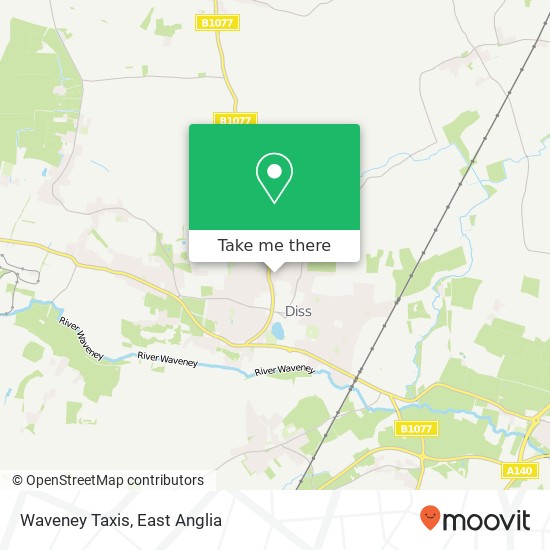 Waveney Taxis map