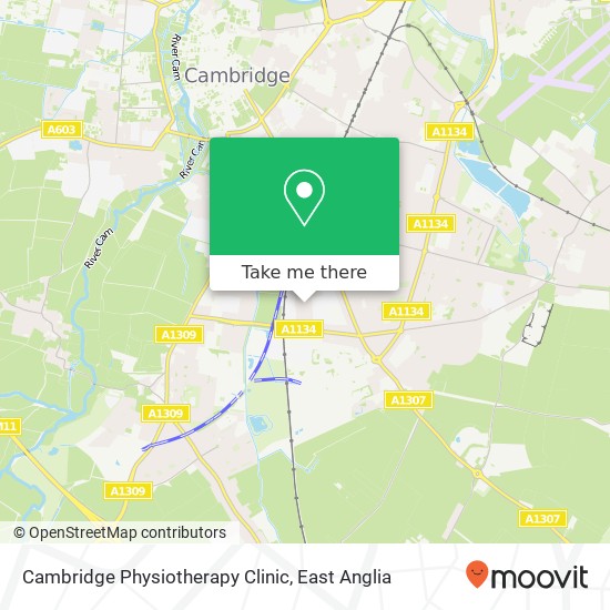 Cambridge Physiotherapy Clinic map