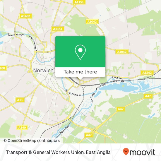 Transport & General Workers Union map