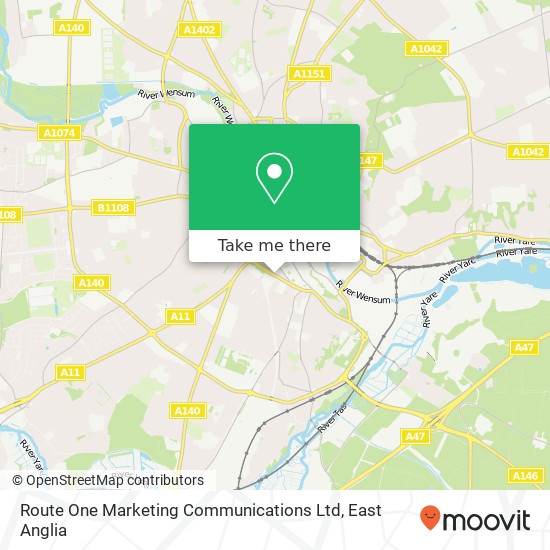 Route One Marketing Communications Ltd map