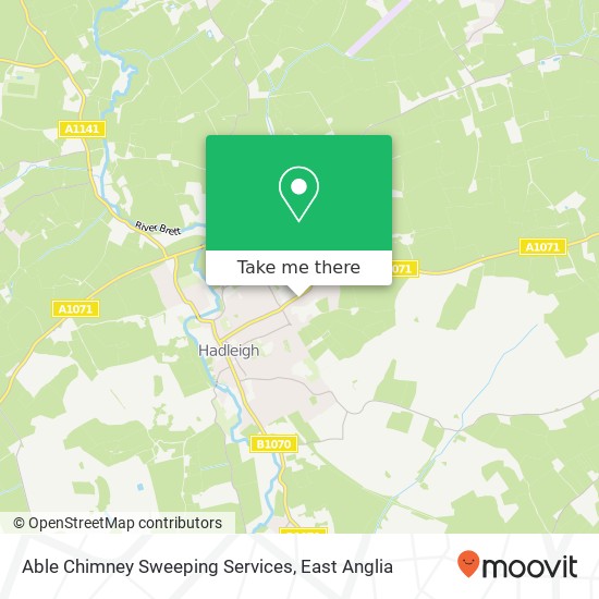 Able Chimney Sweeping Services map