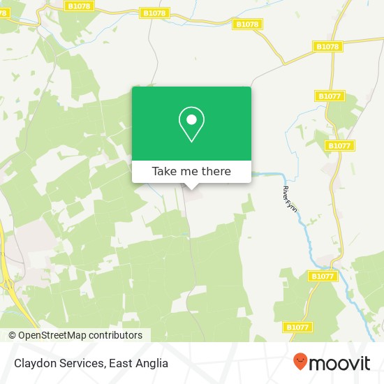 Claydon Services map