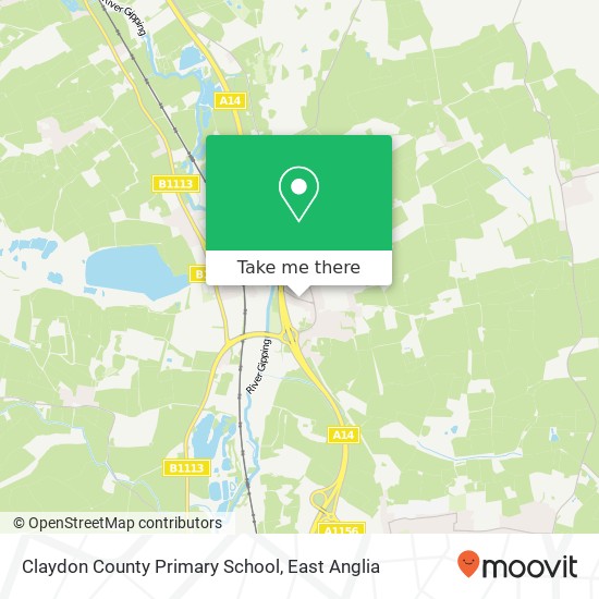 Claydon County Primary School map