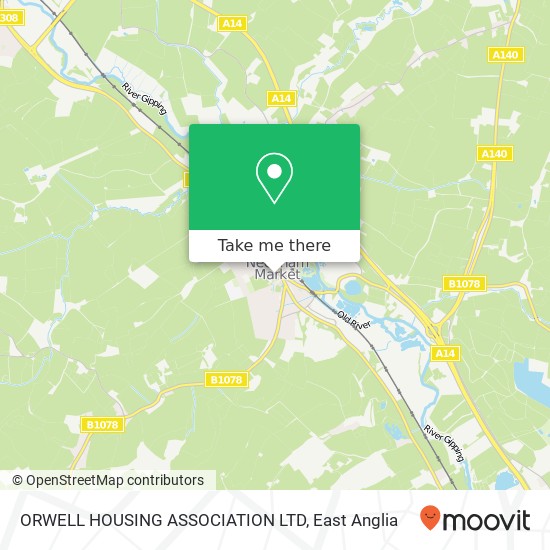 ORWELL HOUSING ASSOCIATION LTD map