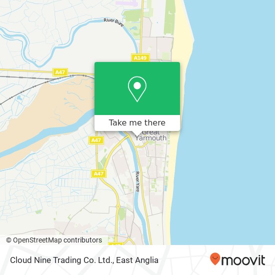 Cloud Nine Trading Co. Ltd. map