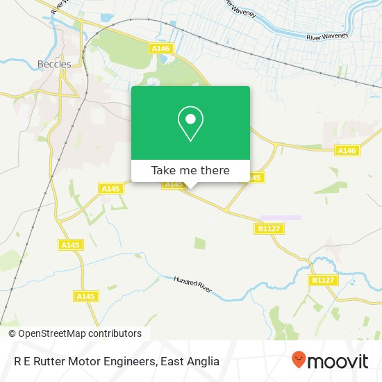 R E Rutter Motor Engineers map