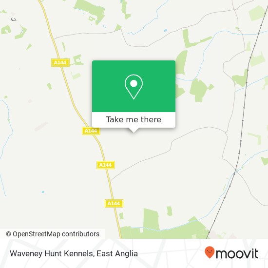 Waveney Hunt Kennels map
