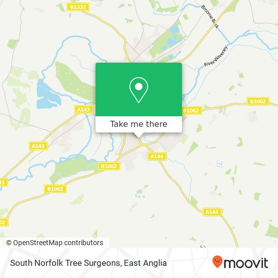 South Norfolk Tree Surgeons map