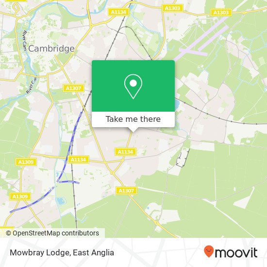 Mowbray Lodge map
