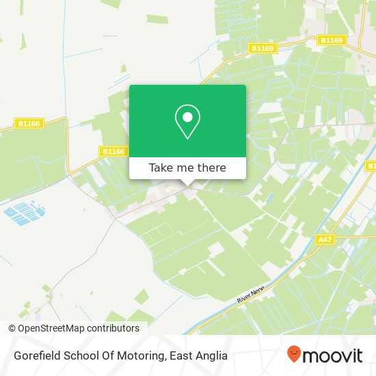 Gorefield School Of Motoring map