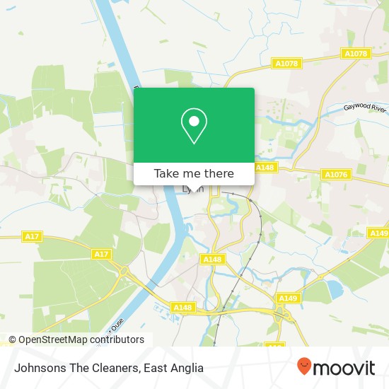 Johnsons The Cleaners map