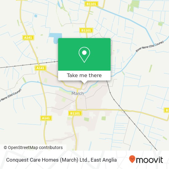 Conquest Care Homes (March) Ltd. map