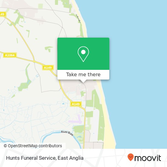 Hunts Funeral Service map