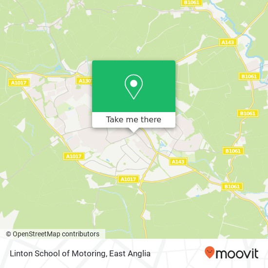 Linton School of Motoring map