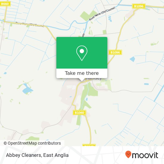 Abbey Cleaners map
