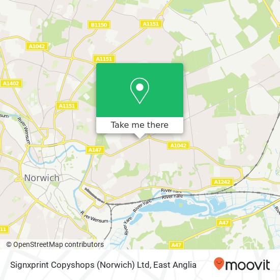 Signxprint Copyshops (Norwich) Ltd map