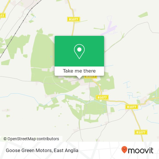 Goose Green Motors map