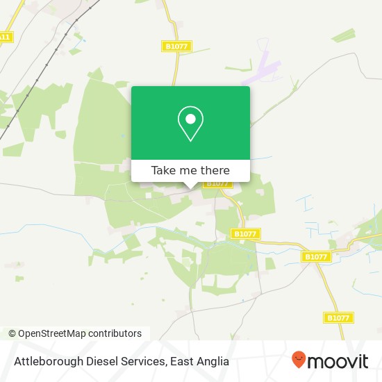 Attleborough Diesel Services map