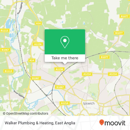 Walker Plumbing & Heating map