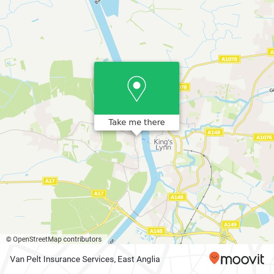Van Pelt Insurance Services map