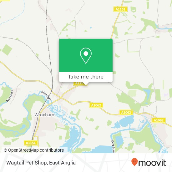 Wagtail Pet Shop map