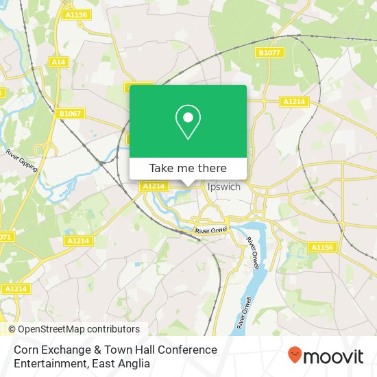 Corn Exchange & Town Hall Conference Entertainment map