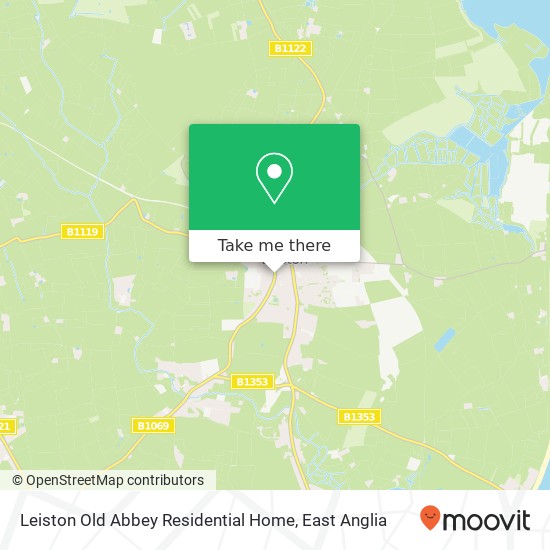 Leiston Old Abbey Residential Home map