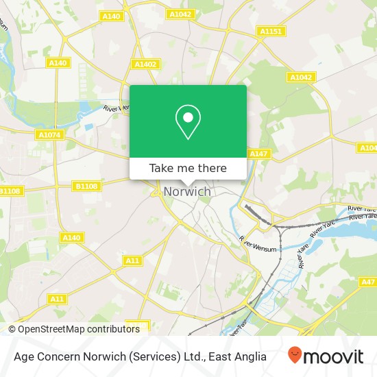 Age Concern Norwich (Services) Ltd. map
