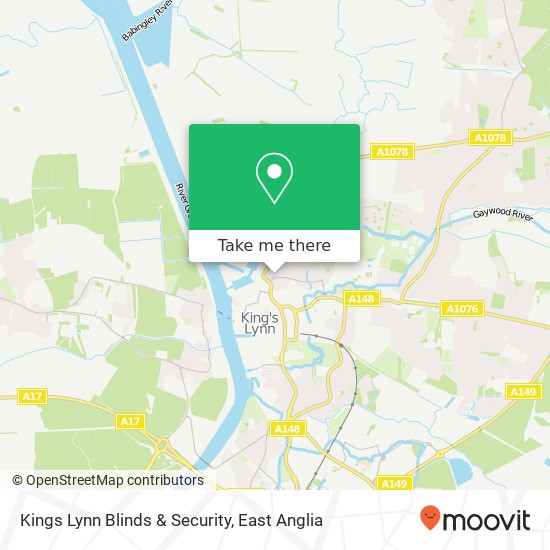 Kings Lynn Blinds & Security map
