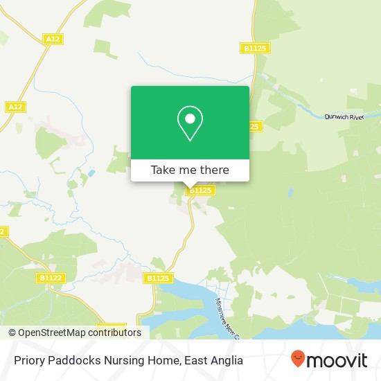 Priory Paddocks Nursing Home map