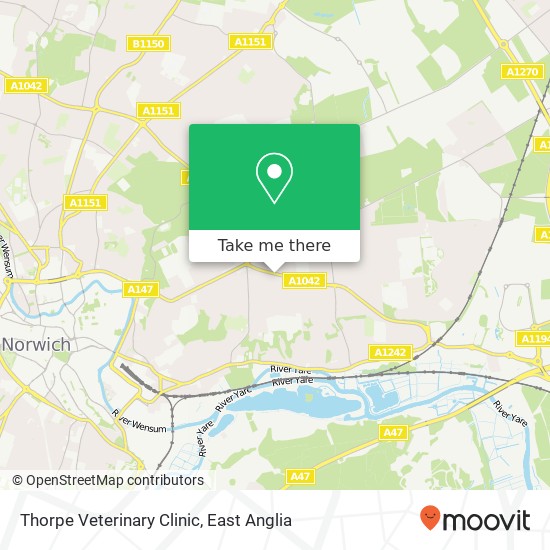 Thorpe Veterinary Clinic map