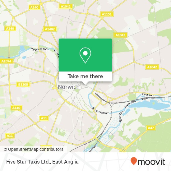Five Star Taxis Ltd. map