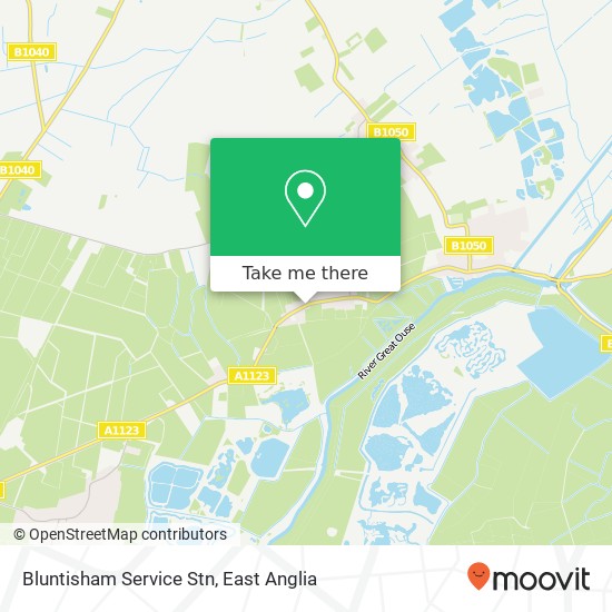 Bluntisham Service Stn map