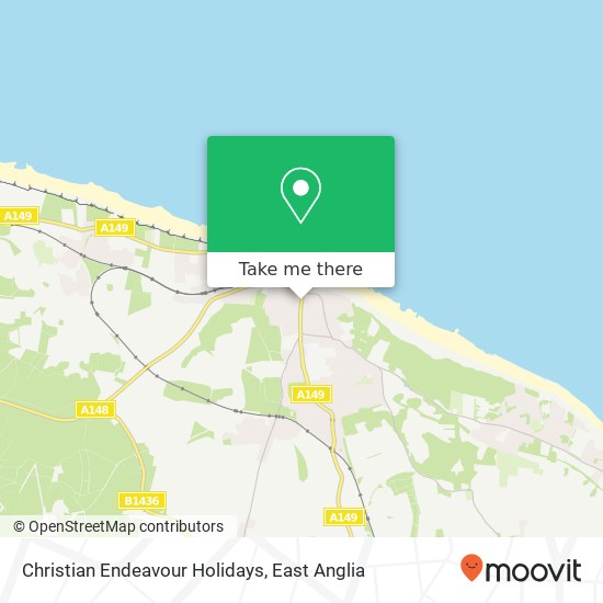 Christian Endeavour Holidays map