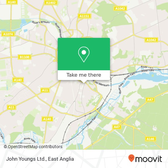 John Youngs Ltd. map