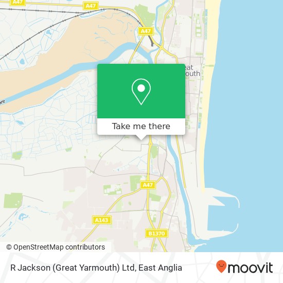 R Jackson (Great Yarmouth) Ltd map