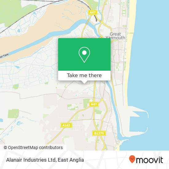 Alanair Industries Ltd map