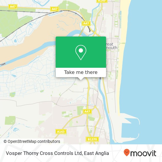 Vosper Thorny Cross Controls Ltd map