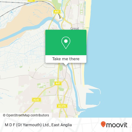 M D F (Gt Yarmouth) Ltd. map