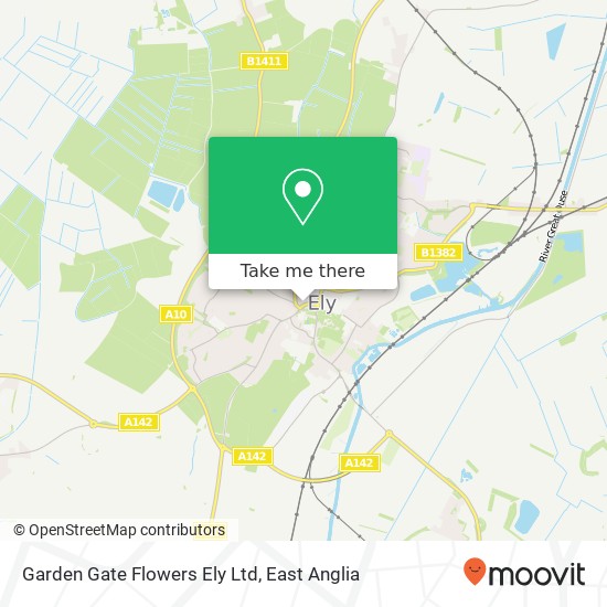 Garden Gate Flowers Ely Ltd map