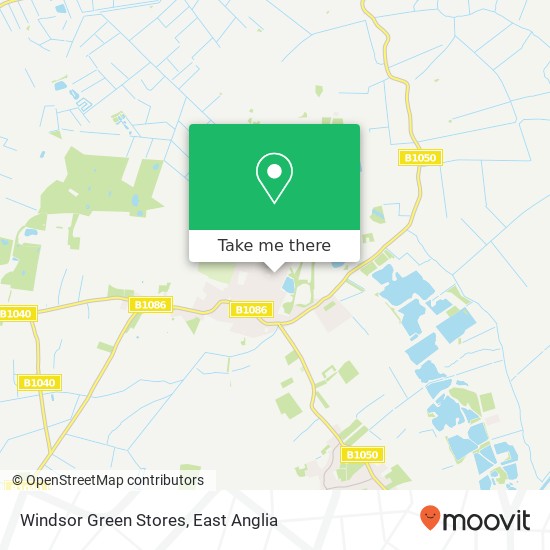 Windsor Green Stores map