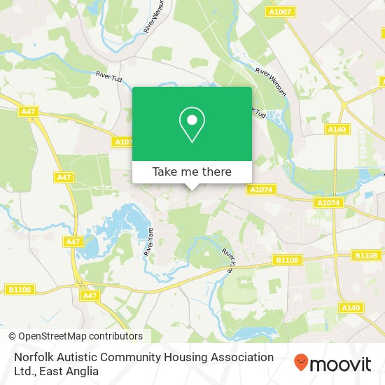 Norfolk Autistic Community Housing Association Ltd. map