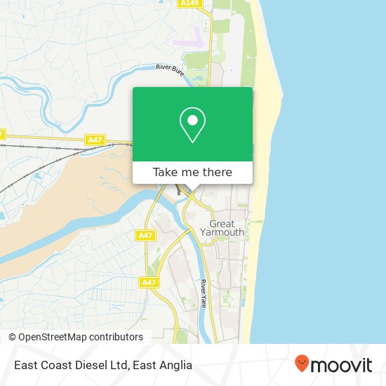 East Coast Diesel Ltd map