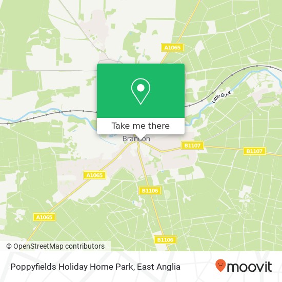 Poppyfields Holiday Home Park map