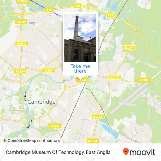 Cambridge Museum Of Technology map